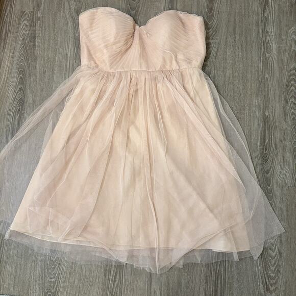 Jenny Yoo Collection Maia Convertible Strapless Tulle Dress Blush Size 14 - Picture 6 of 12